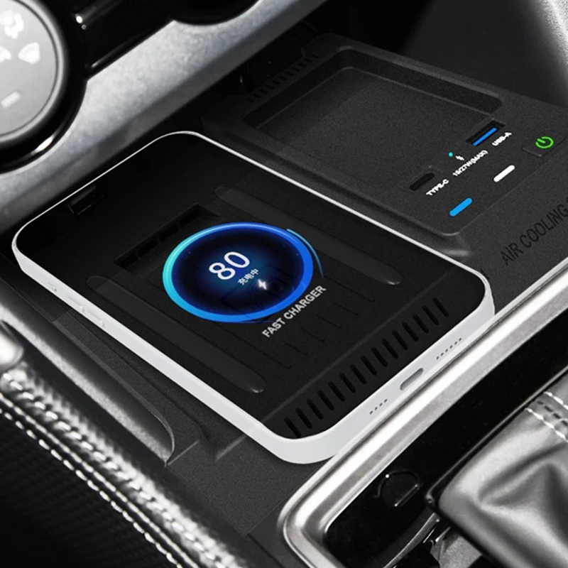 Автомобильное беспроводное зарядное устройство центральная консоль зарядная