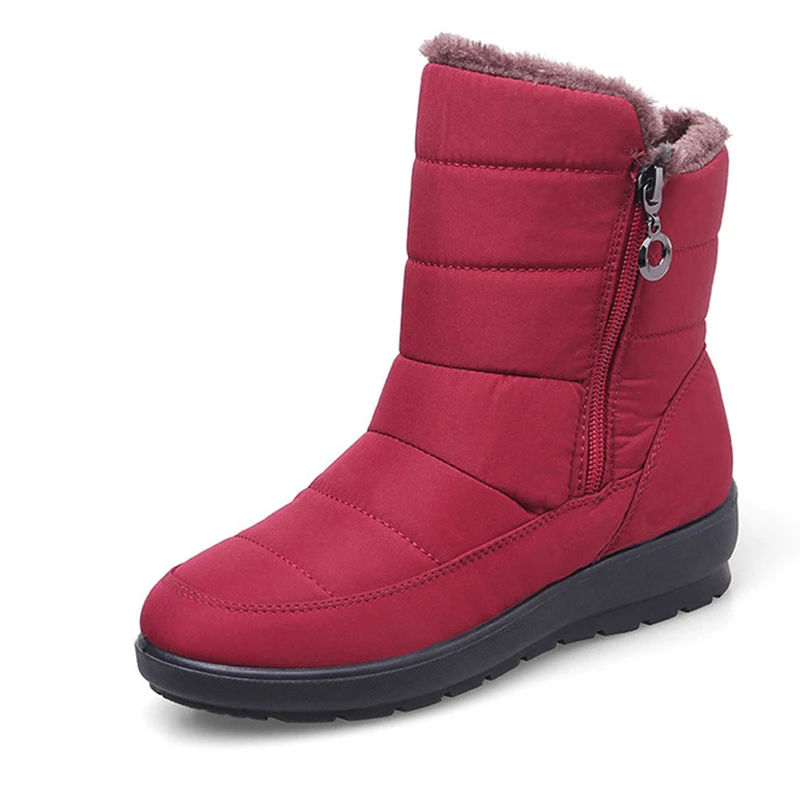 

Новинка 2022, водонепроницаемые Нескользящие зимние ботинки, бархатная обувь из хлопка для женщин, теплые зимние ботинки