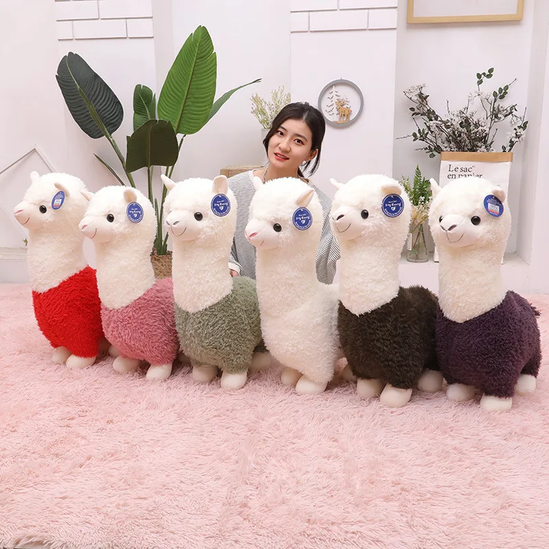 

28cm Lovely Alpaca Plush Toy Kawaii Alpaca Soft Stuffed Cute Sheep Llama Animal Dolls Sleep Pillow Home Bed Decor Gift Plushie