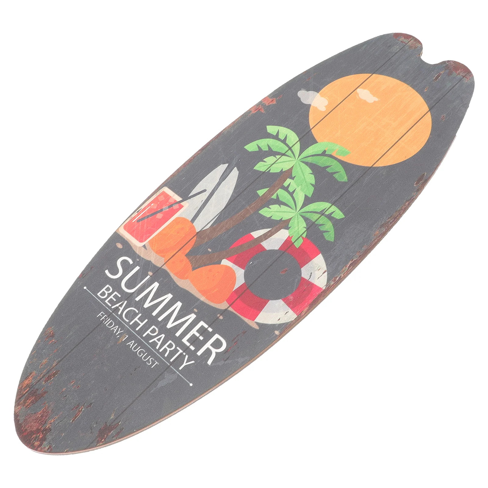

Surfboard Sign Wall Plaque Wooden Signs Decoration Hanging Beach Decor Nautical Board Sea Door Summer Wood Coastal Outdoor
