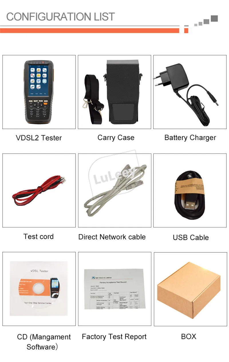 8 в 1 VDSL2 тестер ADSL2/OPM/ VFL/TDR кабели трекер специально разработанный 8a 8b 8c 8d 12a 12b 17a