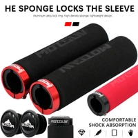 ultralight non slip bicycle handlebar grips sponge shock absorption bicycle handles mtb mountain bike grips bike accessories