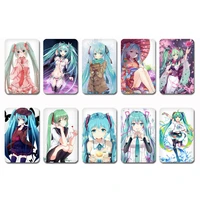 set of 10 anime stickers hatsune around future metro bank card student card sticker pack toy gift kawaii