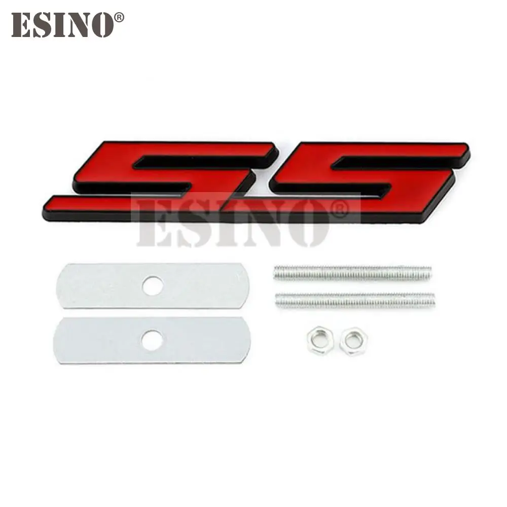 

Новый Стайлинг автомобиля, 3D металлический хромированный цинковый сплав, искусственная наклейка, наклейка на передний гриль, значок для Chevrolet SS Camaro SS