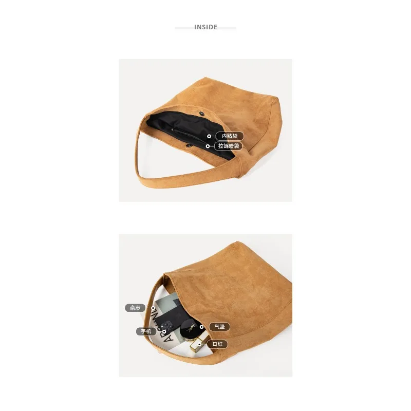 Новая зимняя матовая замшевая женская сумка из коровьей кожи сумка-тоут в стиле