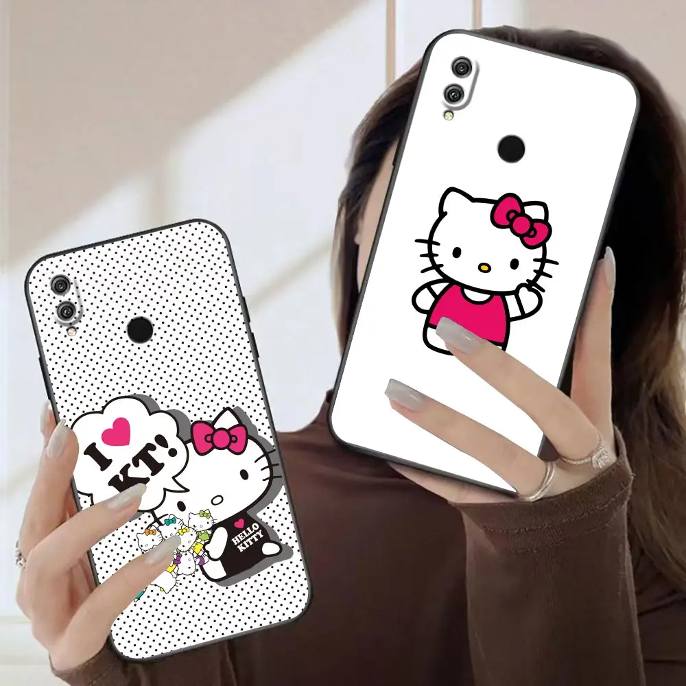 

Funda Case for HUAWEI Nova 8i 9 Y6 Y7 Y9 Y6a Y9a Honor 8X 9X 20 20i 30i 50 60 X8 Pro Plus Lite E 5G Case Cute Anime Hello Kitty