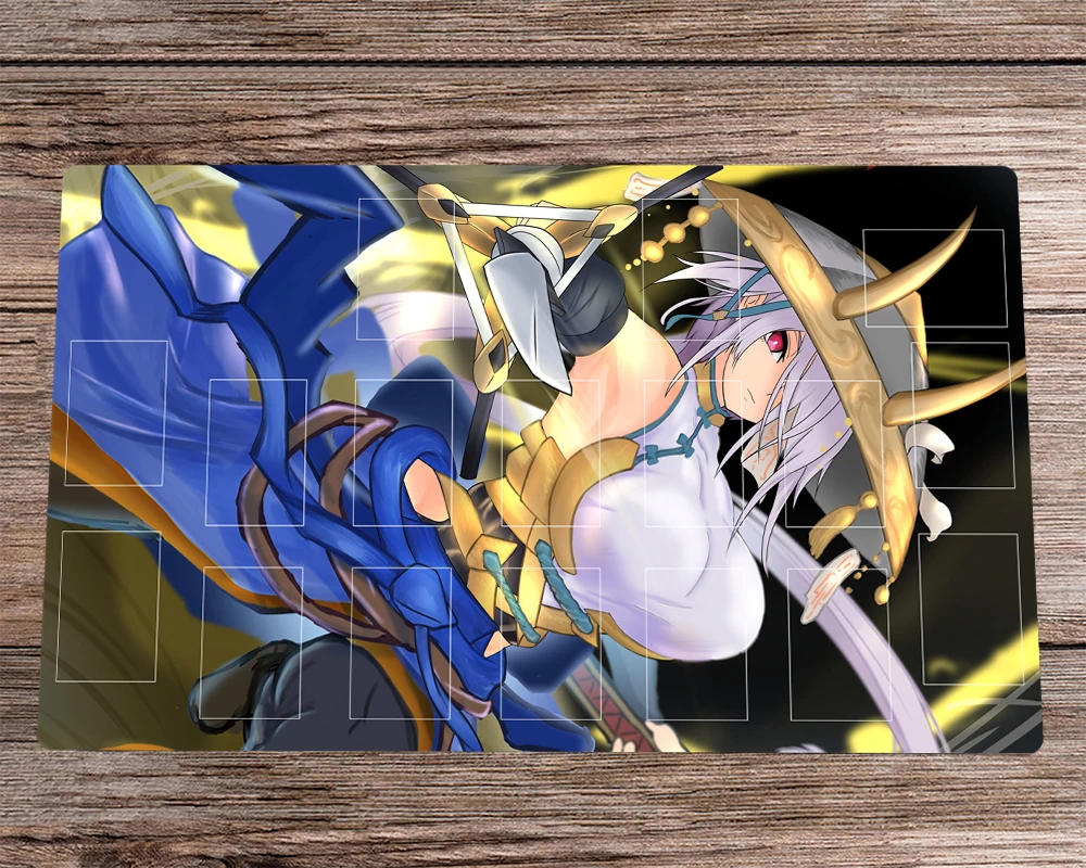 

Игровой коврик из аниме YuGiOh The Iris Swordsoul OCG, игровой коврик для игры в игральные карты, игровой коврик и свободная сумка, Настольный коврик для ...