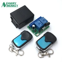 433mhz universal wireless remote control switch dc 12v 2ch relay receiver module and 2 pieces transmitter 433mhz remote controls