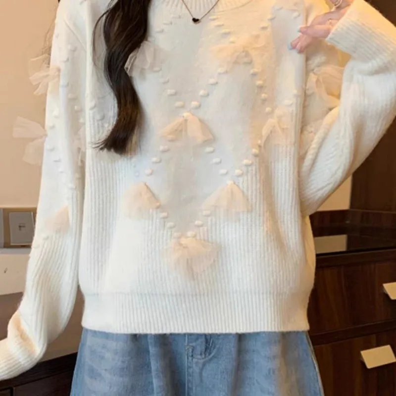 Марлевый дизайн с бабочкой мягкий восковой пуловер свитер для женщин одежда