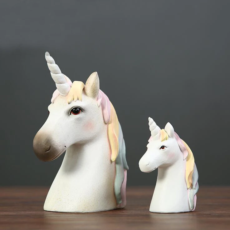 

Creative Nordic Unicorn decoration ins style home wine cabinet living room bedroom room decoration personalized small decoration