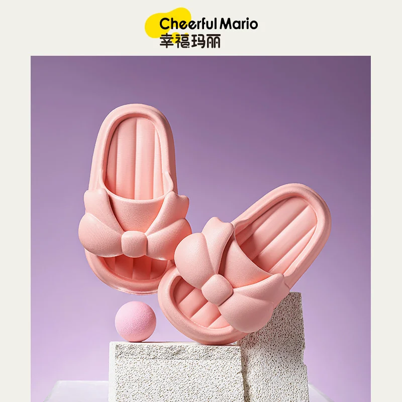 

Cheerful Mario Children's Slippers Summer Bathroom Non-Slip Girls' Princess Soft Bottom Baby Home Shoes 2023 New Sandals