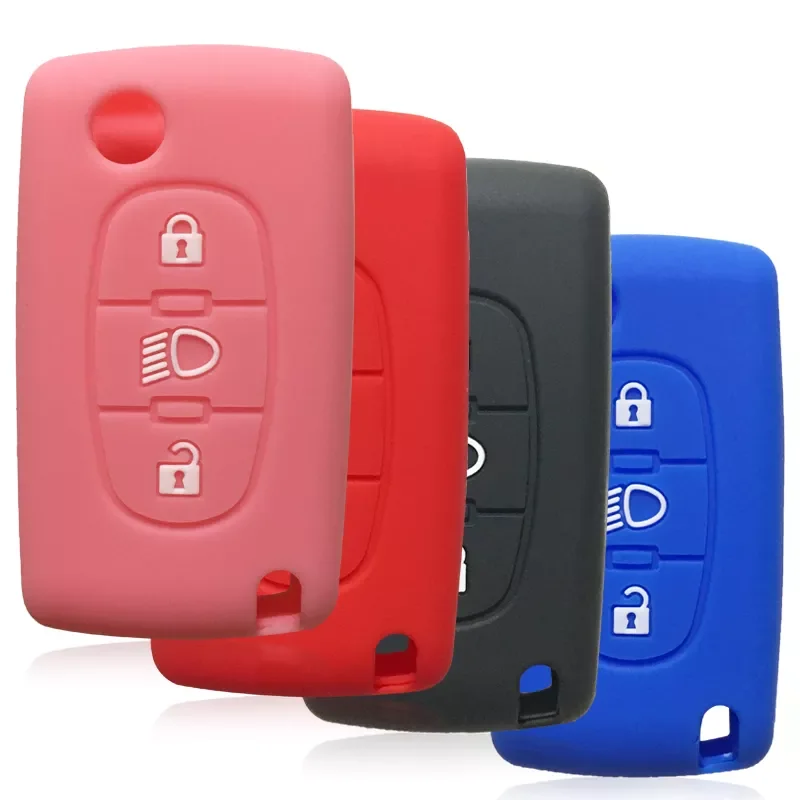 

Car Key Cover for Citroen C4 2008 Picasso Berlingo C3 C5 X7 Xsara C6 C8 Folding 3 Button Key Case Cover Protection