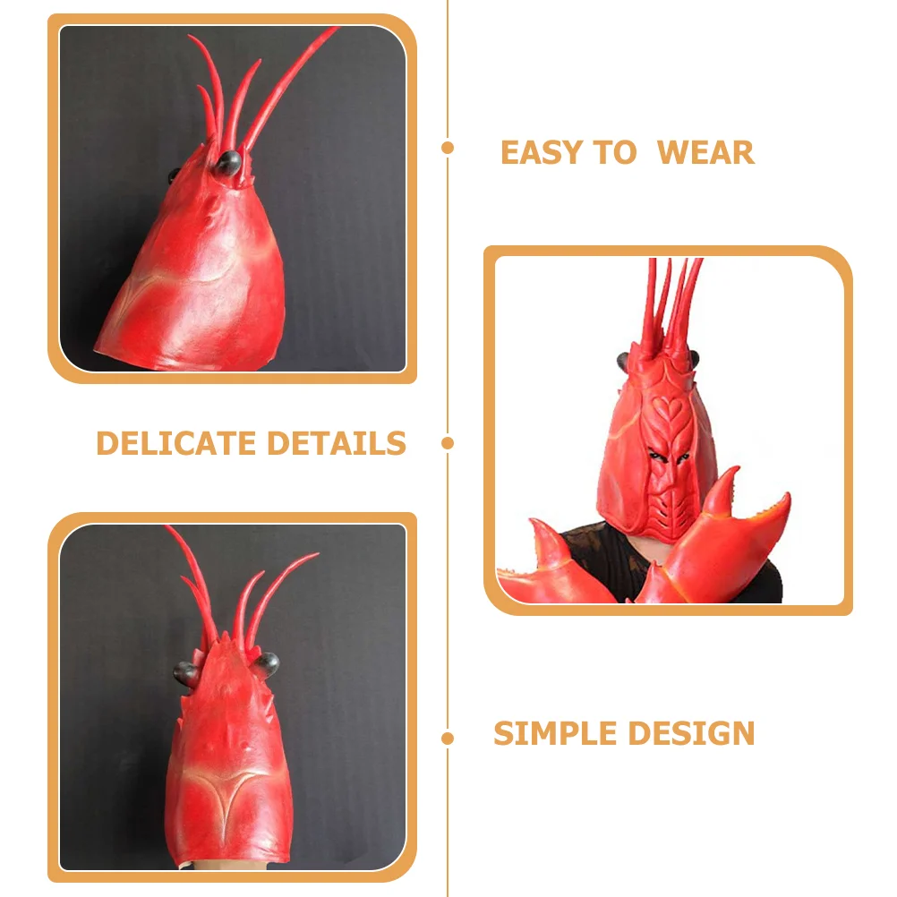 Перчатки-балаклавы с омарами аксессуары для костюмов на Хэллоуин крабовый