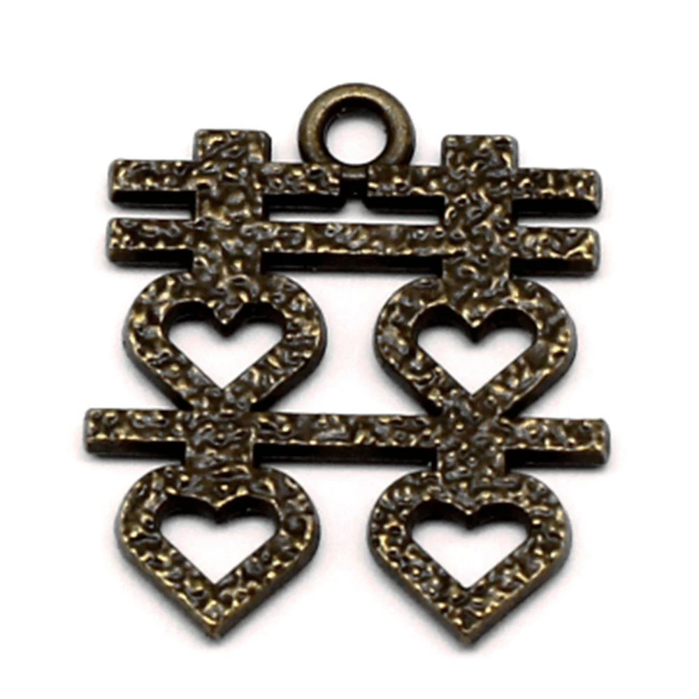 

80pcs Wholesale Jewelry Lots Wedding Wedding Characters Charms Pendant Supplies For Jewelry Materials 18x21mm