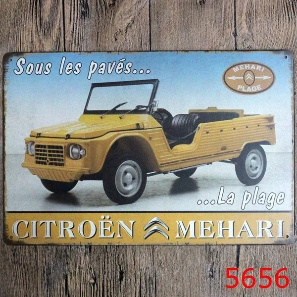 

Metal Tin Sign citroen mehari Bar Pub Home Vintage Retro Poster Cafe ART