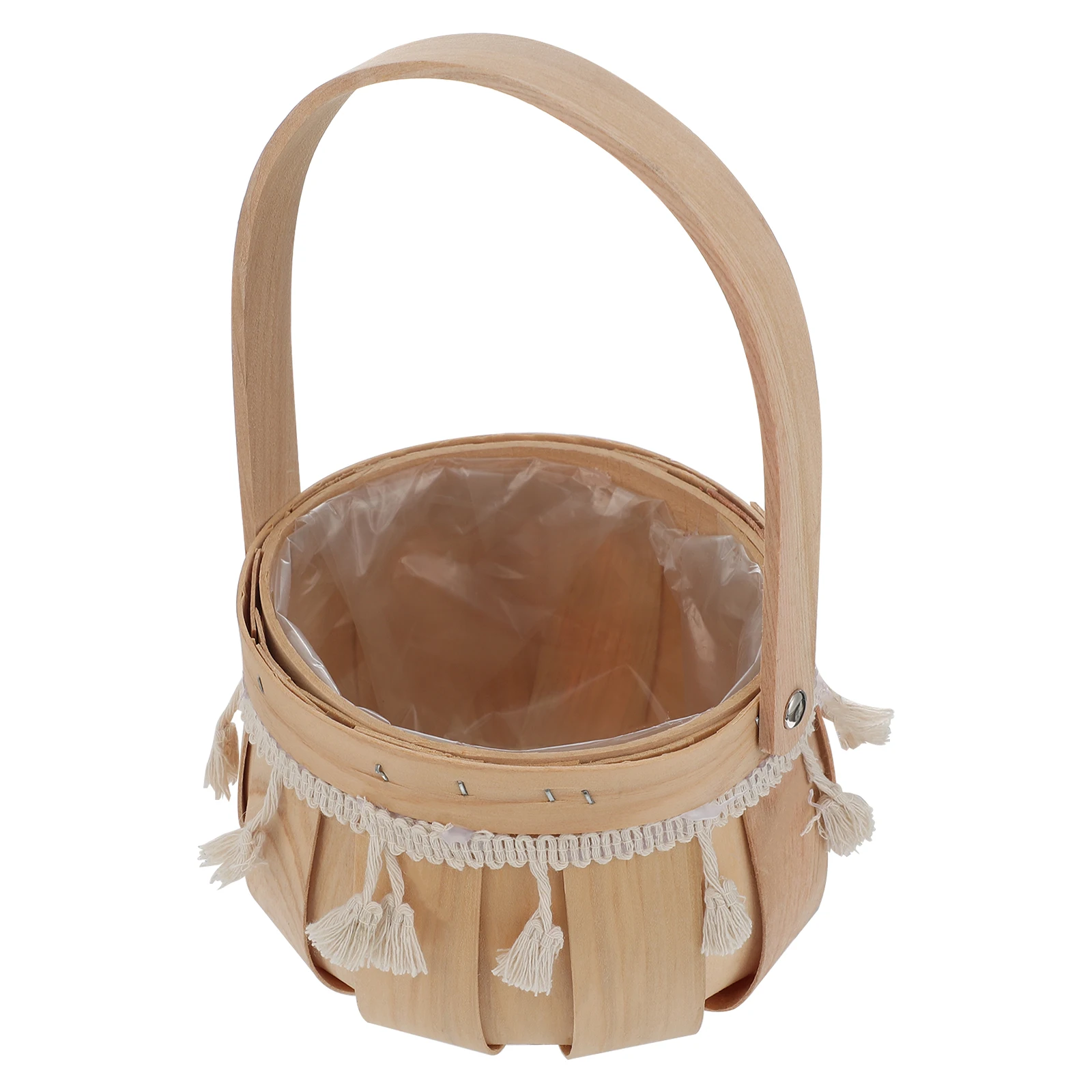 1 шт. плетеная большая корзина ручной работы с ручкой для горшка круглая тыквой