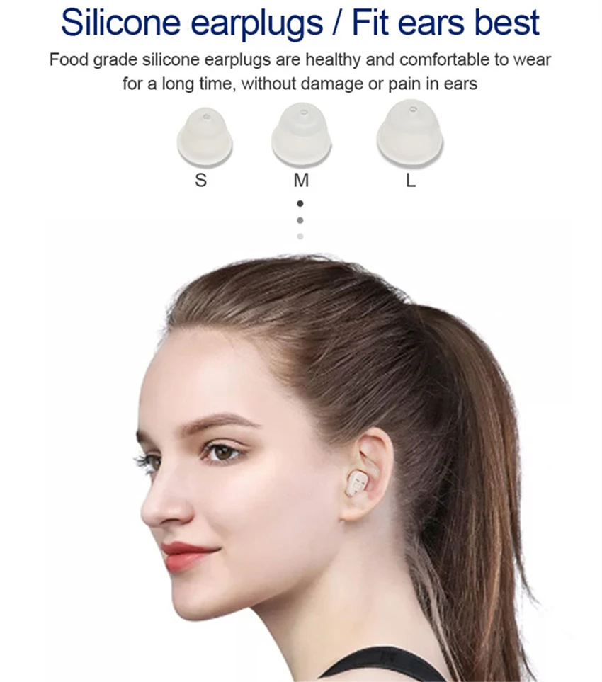 Zeyasen Mini Hearing Aid Earphones For The Elderly Sound Amplifier Portable In Ear I200pro