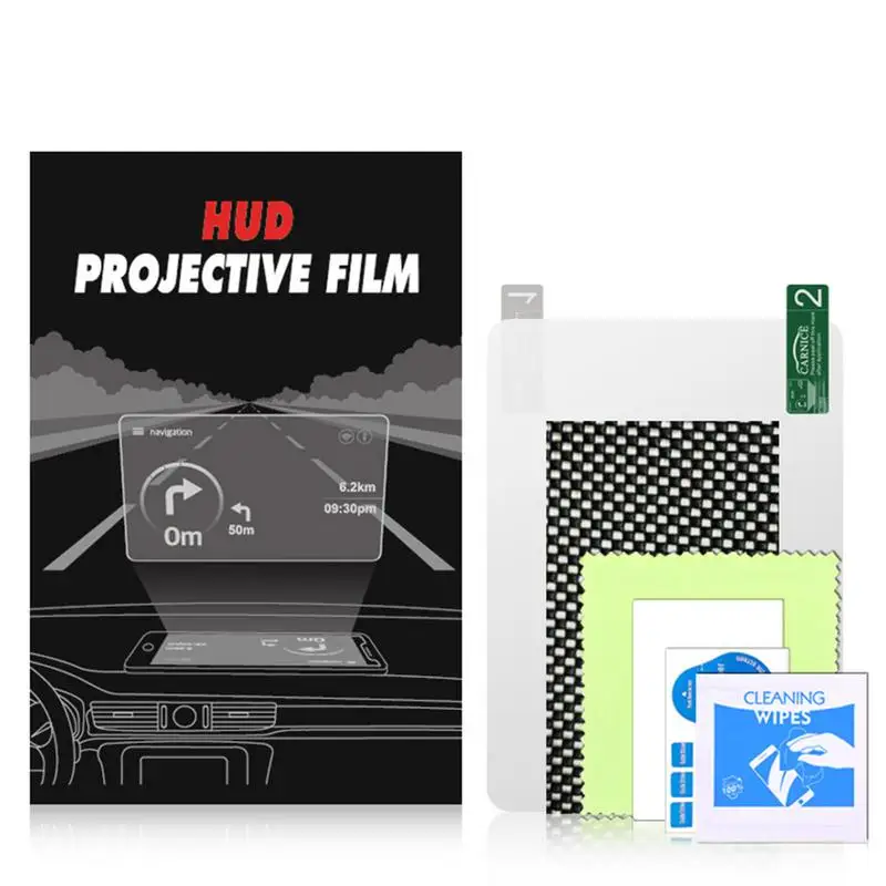

Car HUD Display Windshield Head-Up Display For Car HUD Reflective Windshield Film High Definition Universal Fit All HUD Units