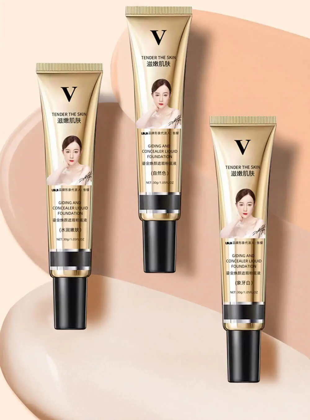 

FV Full Coverage Foundation,waterproof Concealer Lasting Nude Liquid Foundation
