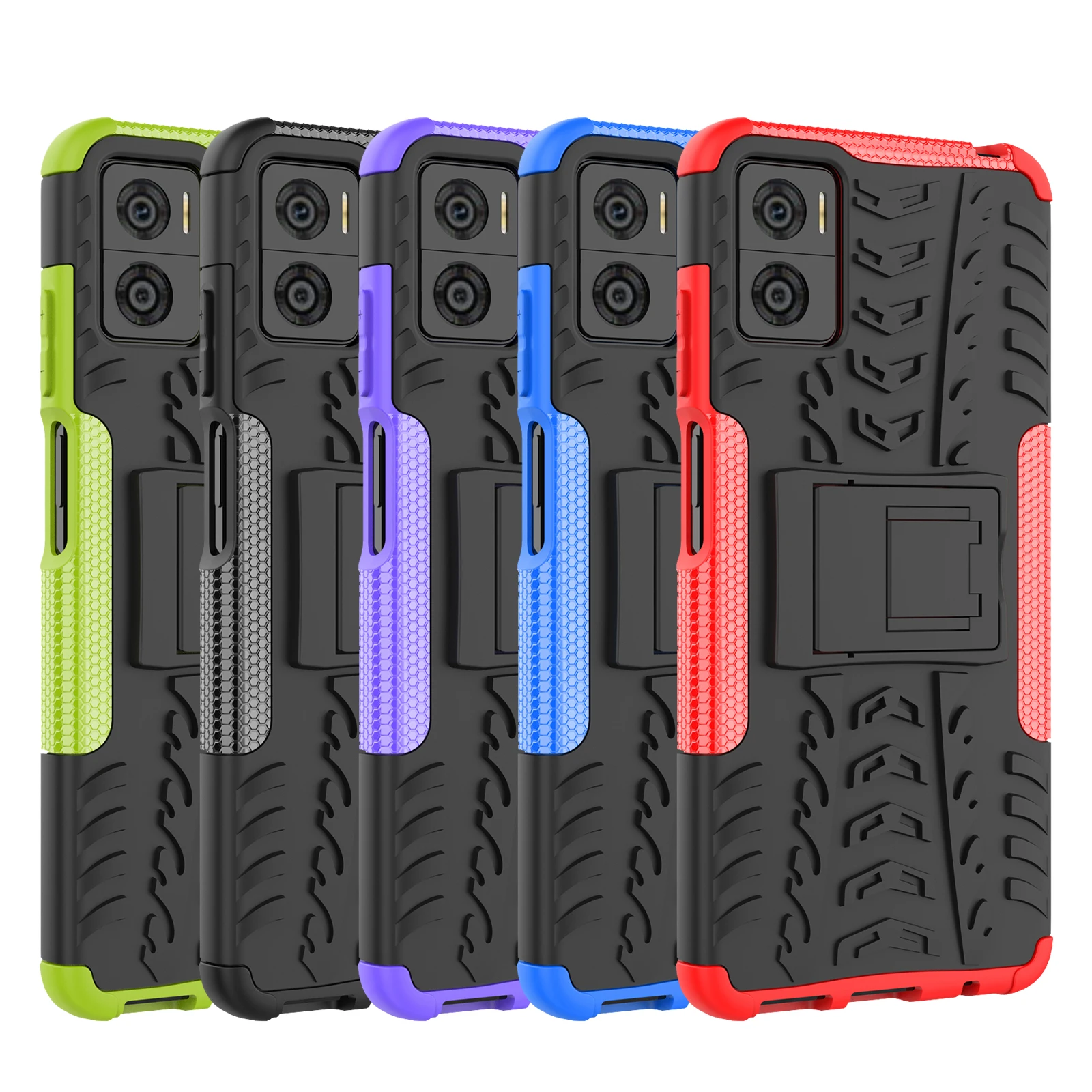 

Case For Motorola Moto E22 Protector Cover Anti-knock Heavy Duty Hard Armor Shockproof Phone Bumper full Cover for Moto E22