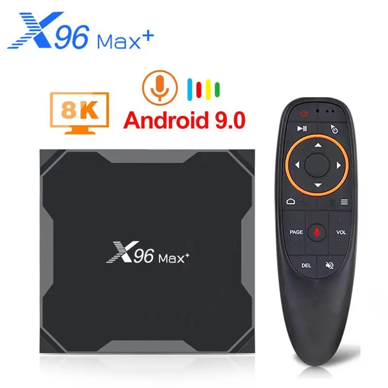 

Приставка Смарт-ТВ X96 MAX Plus, 4 + 64/32 ГБ, Android 9,0, 4 ядра, Wi-Fi