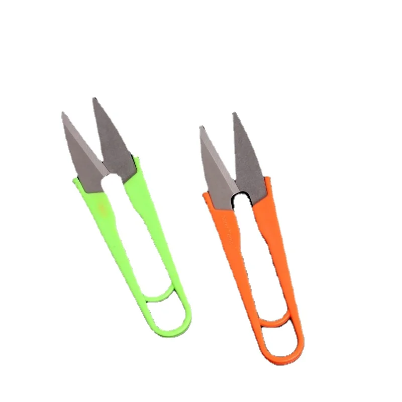 Ceramic U-shaped Knife Cross-stitch Scissors Thread Head Yarn Fish Line Child Food Safety Sewing Embroidery yarn shears |