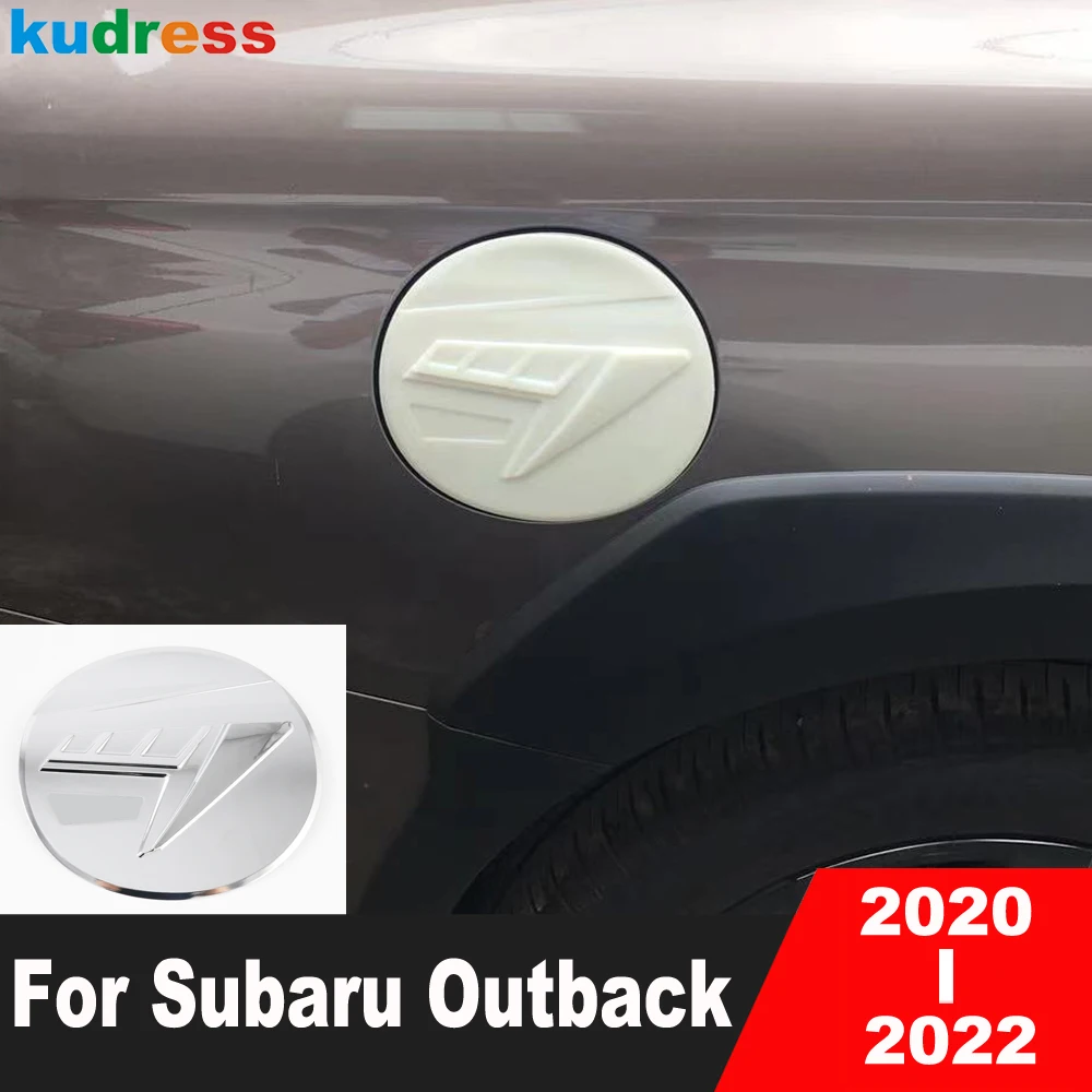 

Крышка топливного бака для Subaru Outback 2020, 2021, 2022, хромированная крышка бака из АБС-пластика для отделки масляного бензобака, декоративная молдинговая рамка, автомобильные аксессуары
