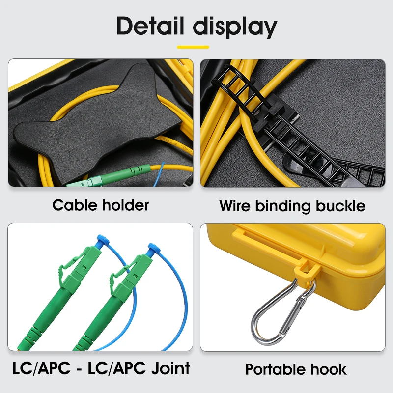 OTDR Fiber Tester  LC/APC-LC/APC Test Extension Cable Fiber Jumper Box 500M 1000M 2000M