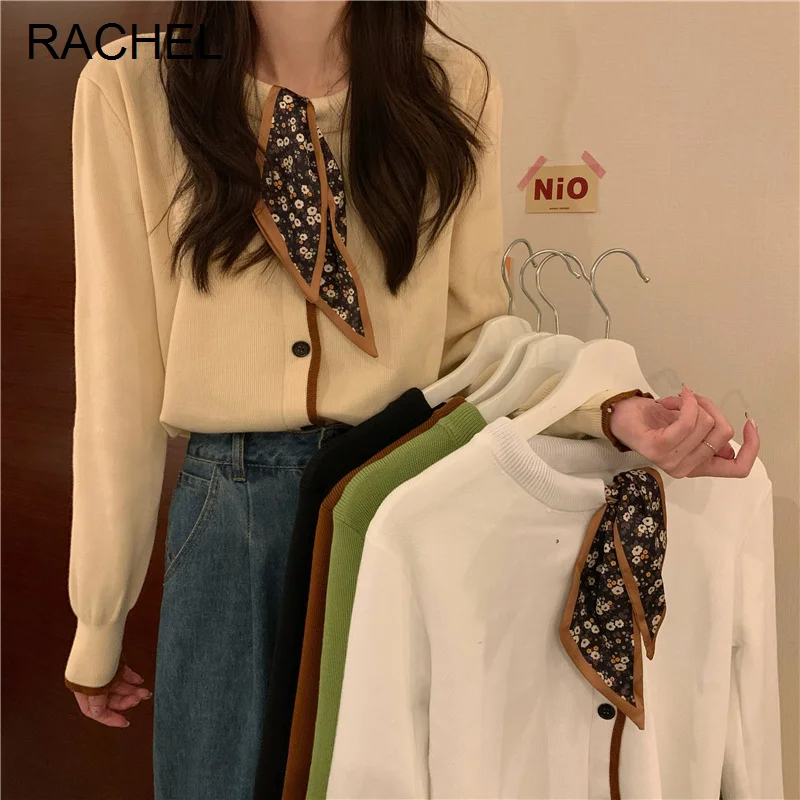 

Женская трикотажная рубашка с длинным рукавом, Осень-зима