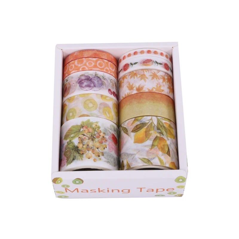 

10Pcs/Set Decorative Kawaii Washi Tape Set Japanese Paper Stickers Japanese Stationery Scrapbooking Supply