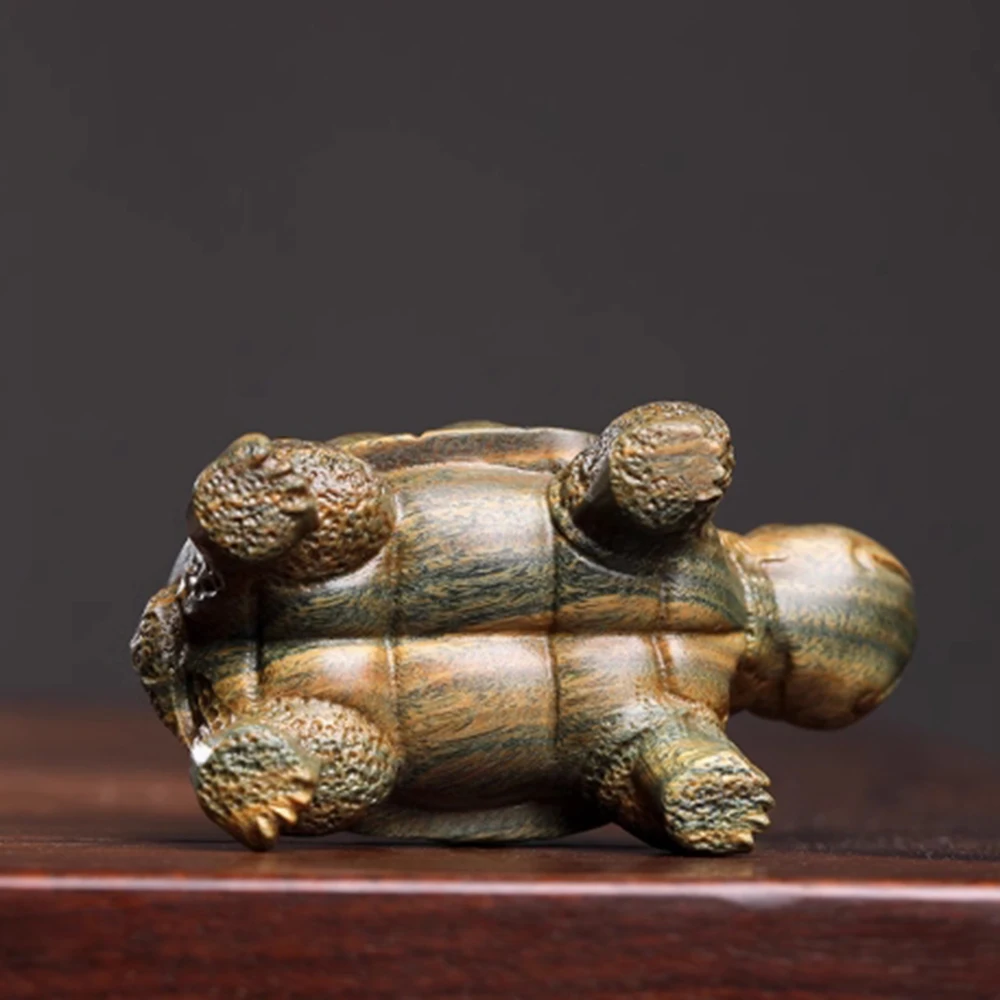 JW181-8 см долголетие черепаха зеленый сандал скульптура талисман фигурка