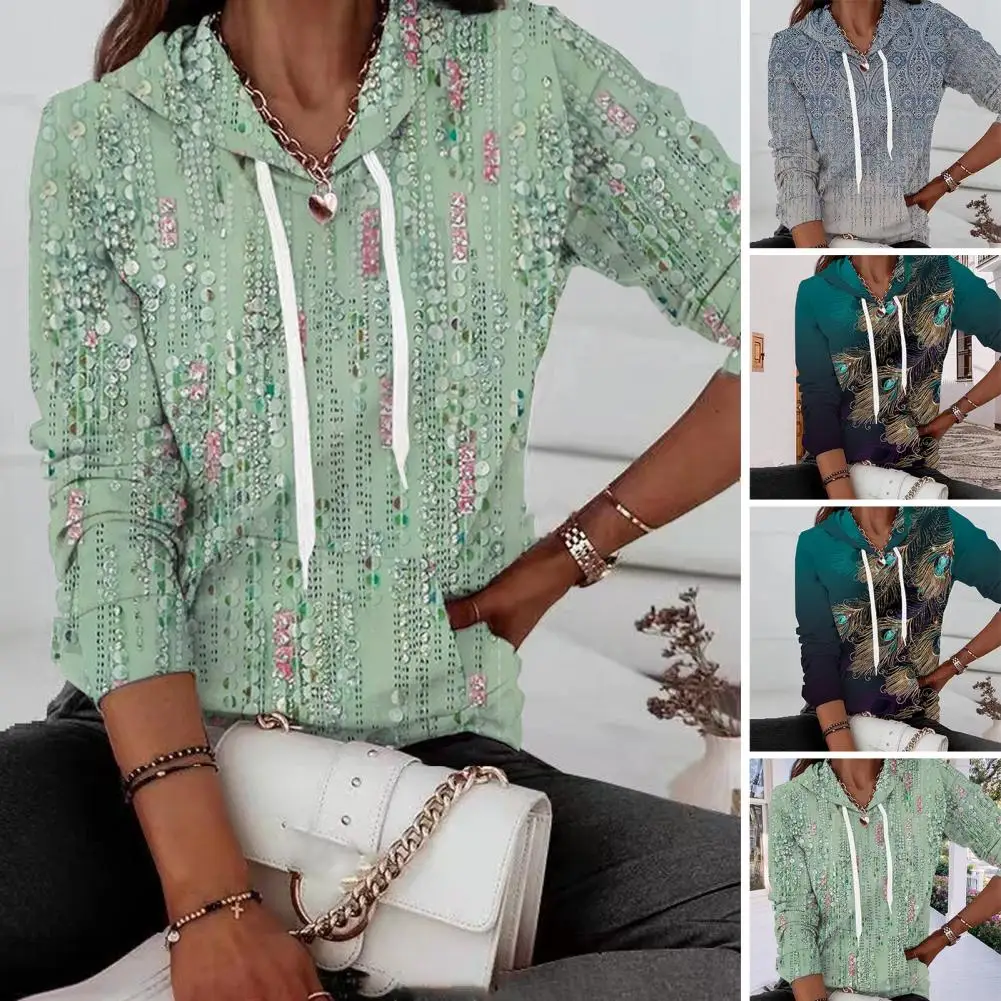 Рисунок 2 - Женская Осенняя толстовка с капюшоном и принтом