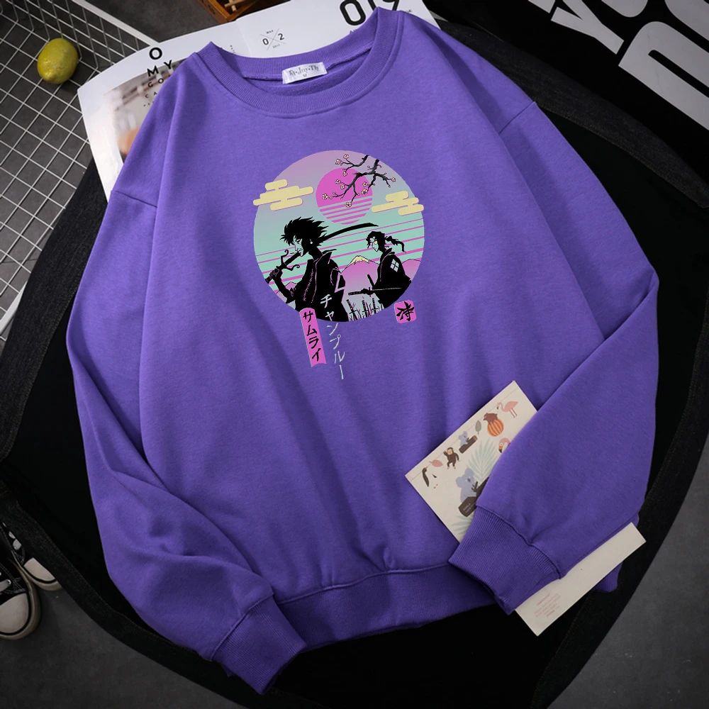 

Japan Ukiyo E Samurai Chillhop Prints Sweatshirt Man Cartoons Big Size Hooded Harajuku Fleece Hoodies Fashion S-XXL Clothes Tops