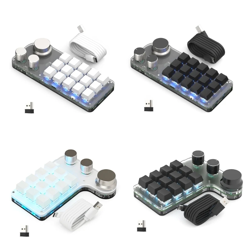 

12-клавишная RGB мини-клавиатура макро копия паста механическая клавиатура пользовательское Программирование