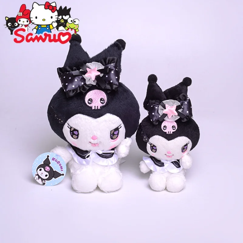 

Japanese Creative Bow Headband with Grimace Sanrio Kuromi Toy Doll Bag Pendant Hanging Ornament Birthday Holiday Gift 12/20cm