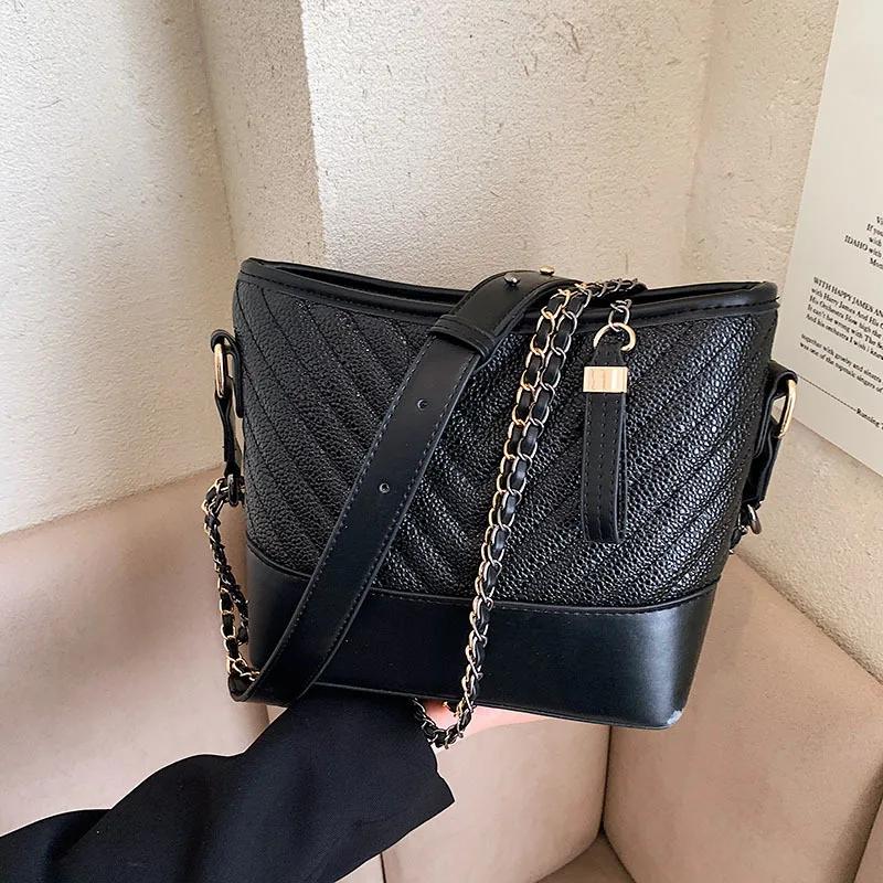 

High Quality Women Chain Small Pu Leather Shoulder Bag Designer Ladies Handbags Crossbody Bags Fashion Female Messener Bag New