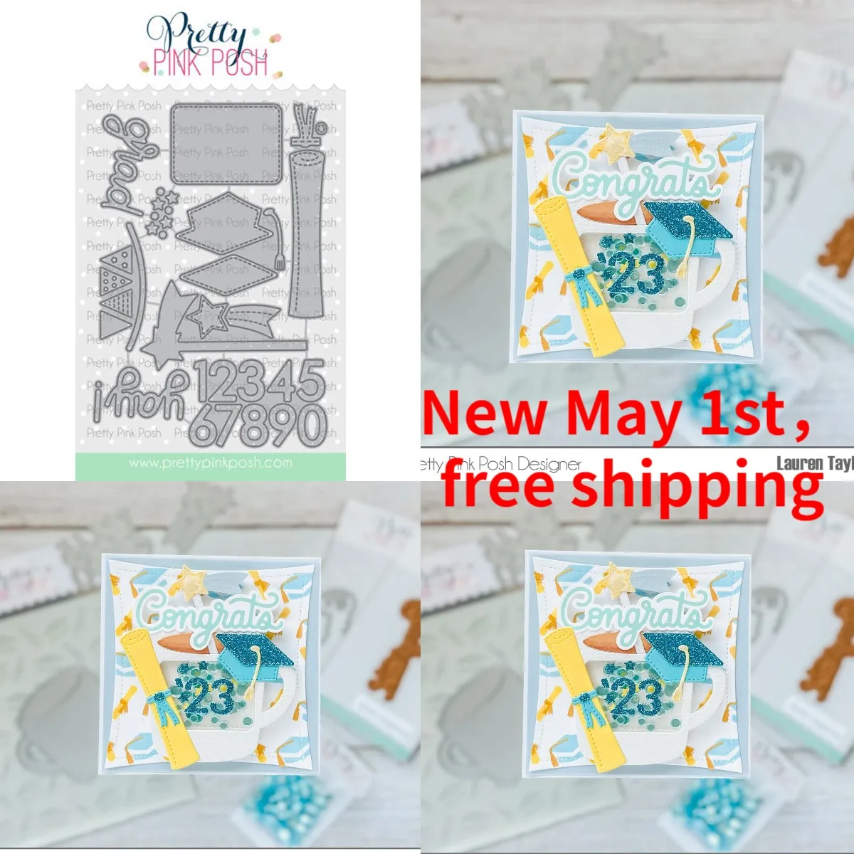 

Graduation Mug Additions 2023 New Metal Cutting Dies Diy Scrapbooking Photo Album Decorative Embossing Papercard Crafts