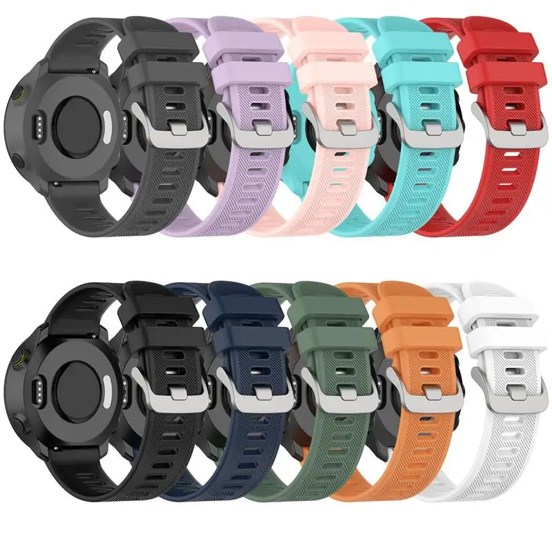 

20mm/22mm Silicone band for samsung active 2 strap 40mm 44mm gear s3 galaxy watch3 46mm bracelet correa huawei gt 2 pro strap