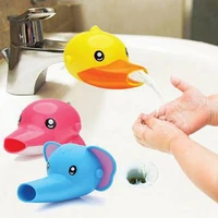 childrens hand washing extender guide sink baby hand washing device household kitchen water faucet extension set cartoon style