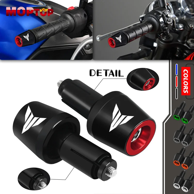 

For YAMAHA MT-07 MT-09 MT-01 MT-03 MT10 MT25 MT125 FZ07 FZ09 Motorcycle 7/8"22mm Handlebar Grips Handle Bar Cap Ends Plugs Cover