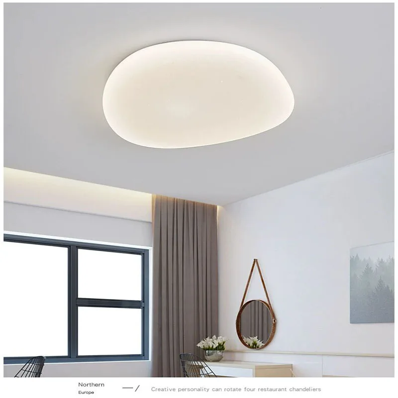 

Cobblestone Lampshade Ceiling Light Aisle LED Lamp Corridor Modern Minimalist Entrance Hall Nordic Staircase Porch Chandelier