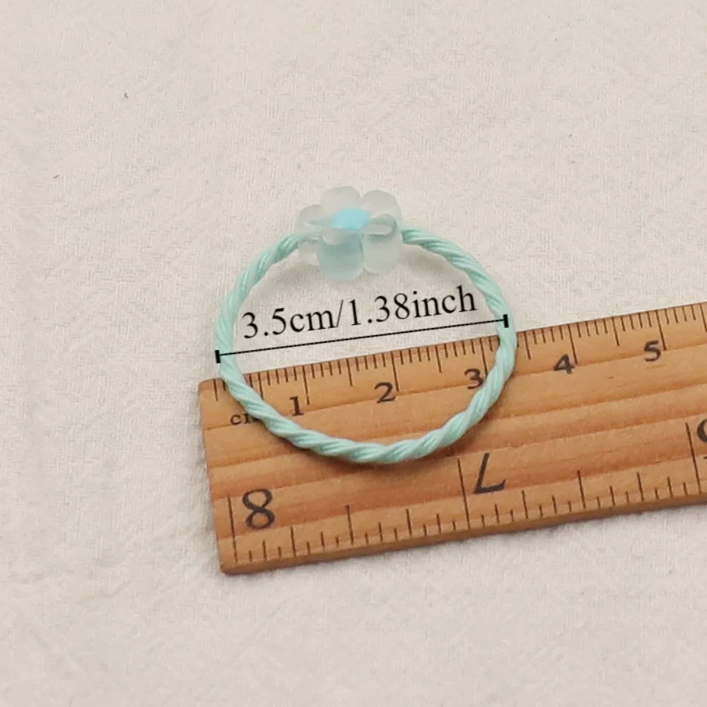 10 шт. милая веревка для волос кролика ярких цветов мини-плетеная резинка высокая