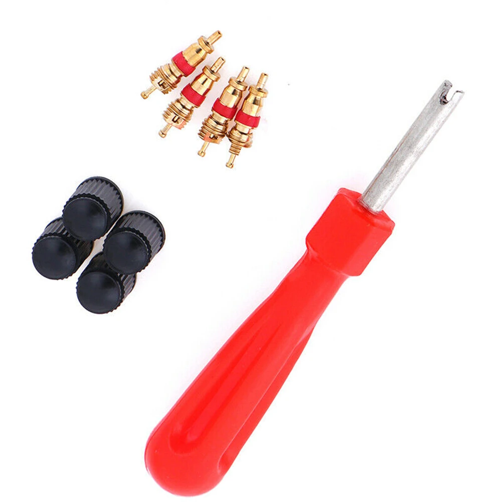 

Brand New Tire Valve Service Kit Tool Accessories Bicycles Bus For Car