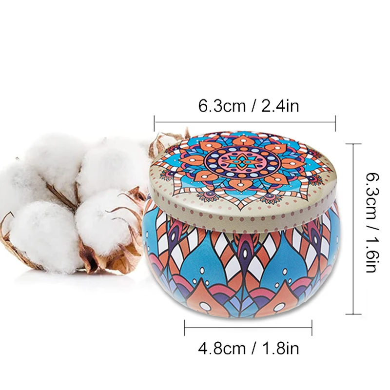 Винтажные ароматизированные свечи набор цветочный канделябр фрагранс соевый воск естественный с жестяной банкой свадебные дни рождения рождественские подарки дома на.