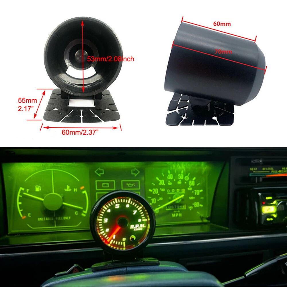 

Auto Parts Car Single Gauge Holder Bracket Dashboard Mount Bracket Plastic Removable