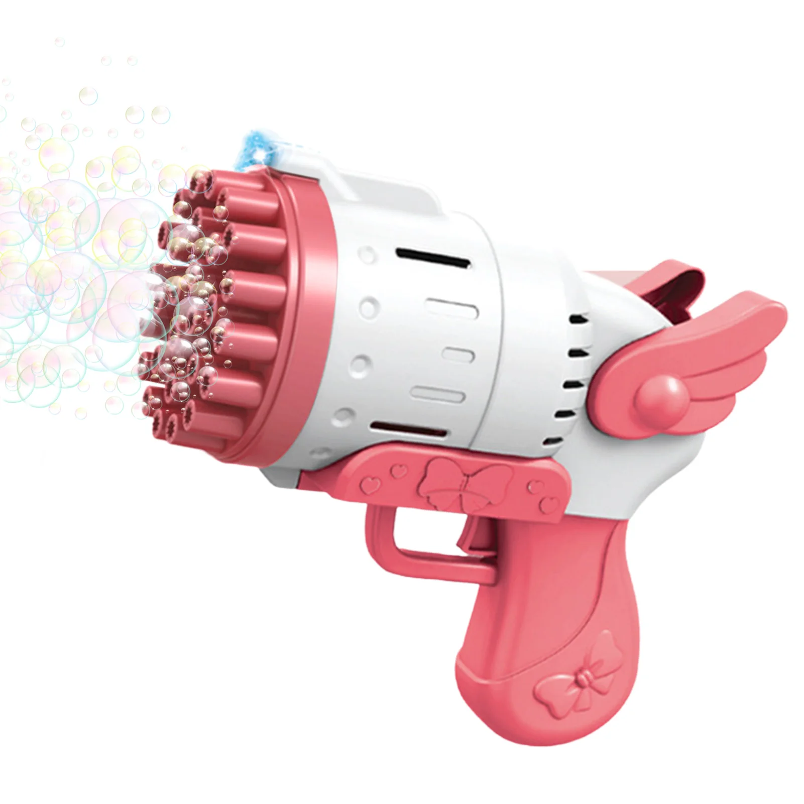 

28 Holes Bubble Machine For Kids 2022 New Designed Bubble Blower Maker Toys One-Trigger Blow Bubble Blaster Gifts For Kids