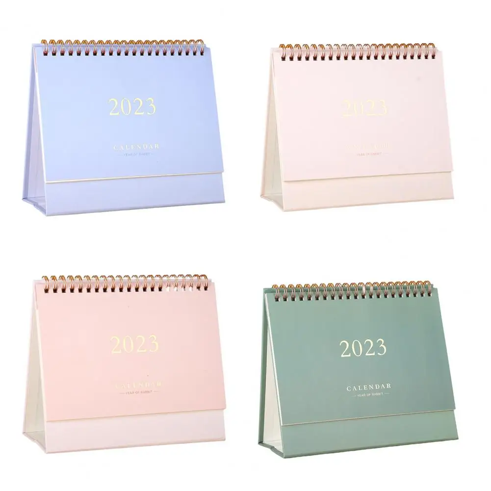 

Great Calendar Ornament Thick Desk Coil Calendar Smooth Page Turning 2023 Desktop Small Monthly Planner Desk Ornament
