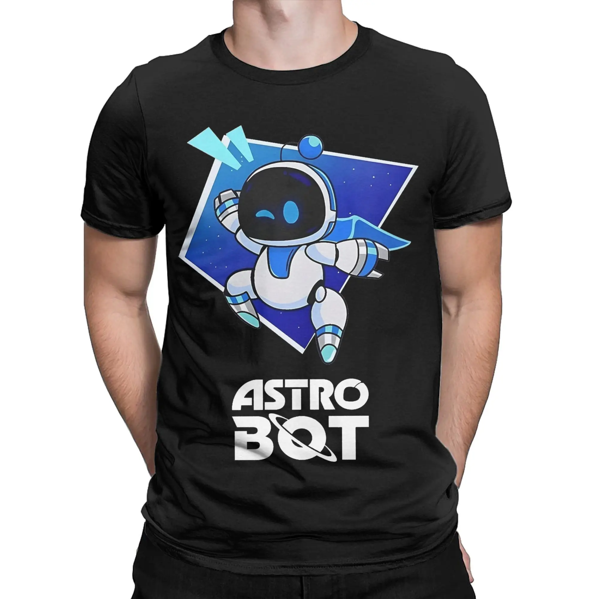 Men Women New Arrival Cute Astrobot Emotions Tee T Shirt Pure Cotton Astros Playroom T-shirts Clothing