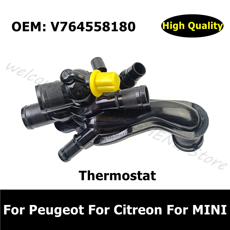

V764558180 Cooling System Thermostat Hosing Water Flange For Peugeot 207 CC 308 508 5008 For Citreon C3 C4 For MINI(2006-2014)