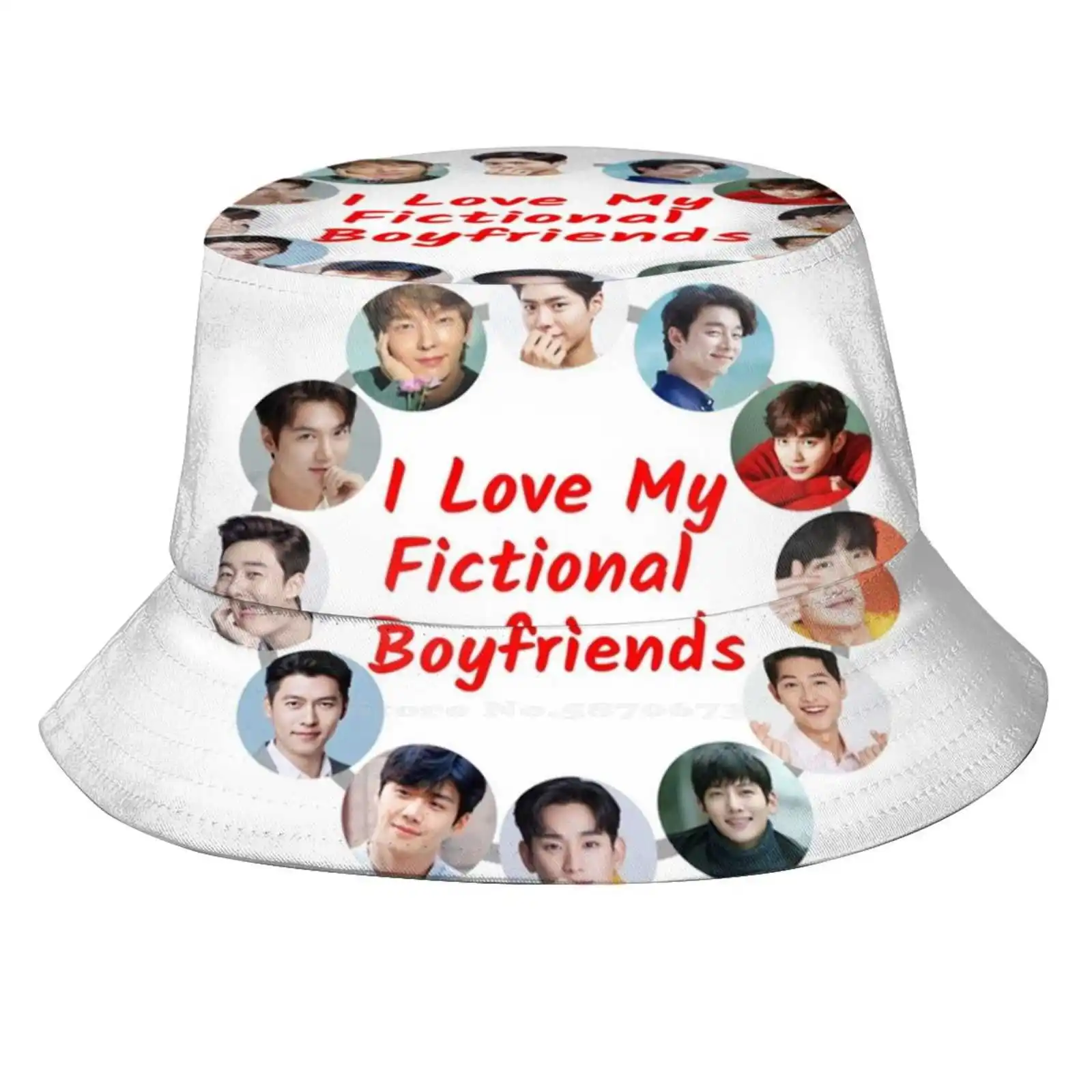 

В восторге от моих вымышленных бойфрендов, Корейская женская уличная шляпа от солнца, Панама, кепка для магазина, я люблю Kdrama, фигурный бойфренд, Корейская Драма